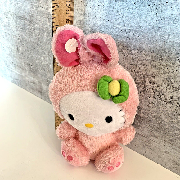 Hello Kitty Pink Bunny Costume Suit TY Beanie Babies Collection Sanrio - Picture 7 of 7